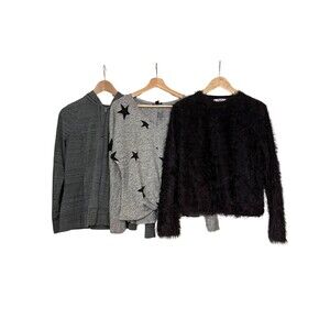Women's Casual Clothing Lot Jacket Sweaters Black Gray Tek‎ Gear Long Sleeves M